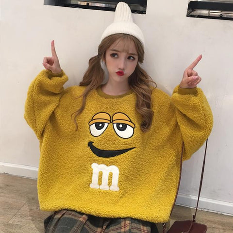 Image of Fuzzy M&M Sweater