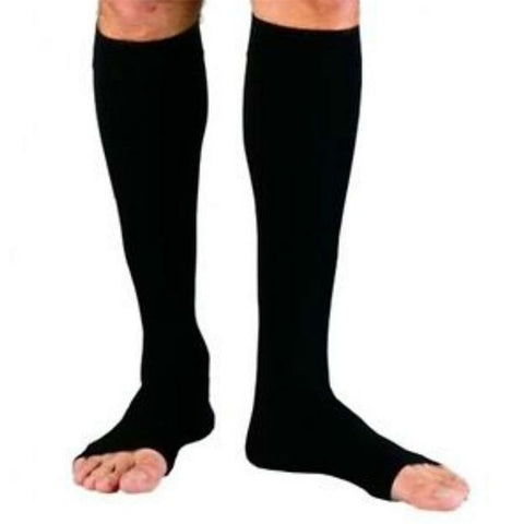 Image of Zipped Open Toe Compression Socks