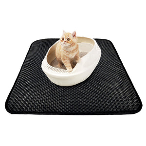 Double Layer Cat Litter Mat with Free Shovel