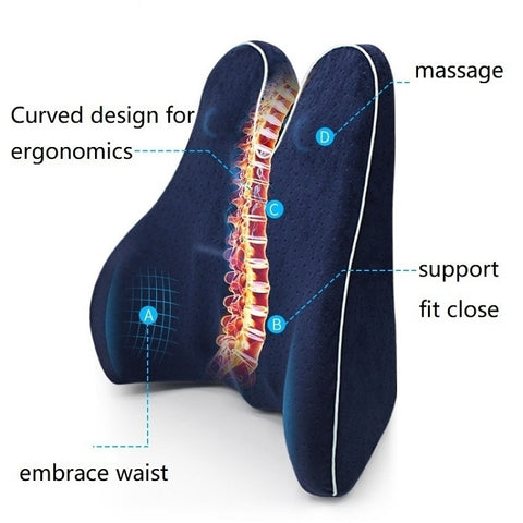 Large Size Comfort Chair Back Support Pillow Memory Foam