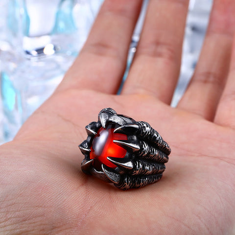 Image of Dragon Claw Steel Ring