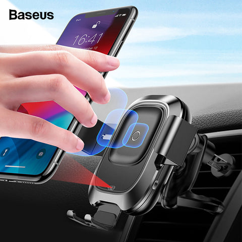 Image of Intelligent Infrared Fast Wireless Charging Car Phone Holder