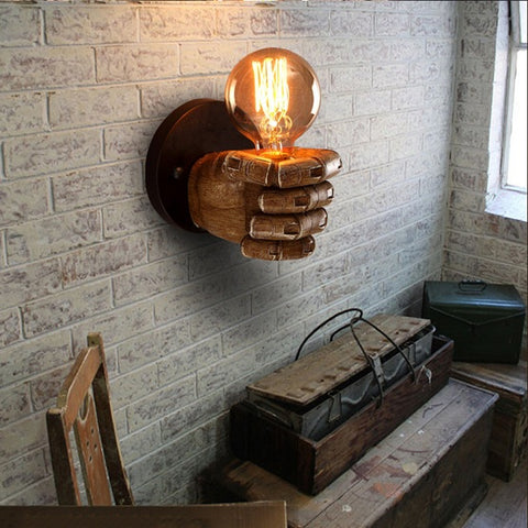 Image of CLASSICAL RESIN FIST WALL LAMPS