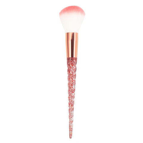 Image of 8pcs Red Glitter Diamond Brush Crystal Makeup Brushes Set