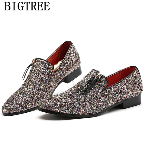 Image of glitter coiffeur loafers men dress shoe