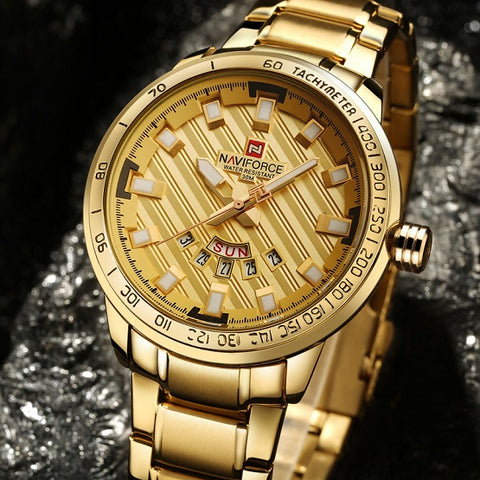 Image of NAVIFORCE®™ LUXURY Golden Watch