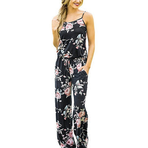 Sexy spaghetti strap loose jumpsuits