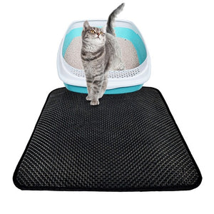 Double Layer Cat Litter Mat with Free Shovel