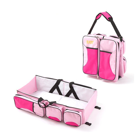 Image of 3 in 1 Multi Purpose Diaper Bag Cum Baby Bassinet