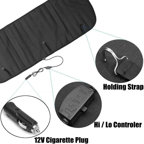 Image of Rear Back Heated Heating Seat Cushion Cover Pad