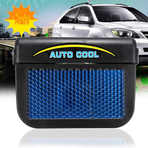 Image of Solar-powered car air ventilation fan