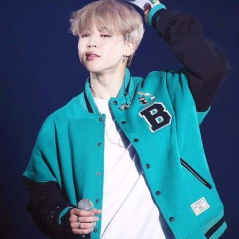 Image of BTS Army Zip Baseball Jacket