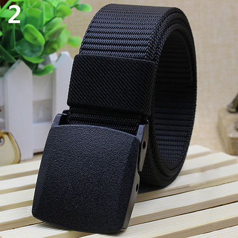 Image of Casual Military Grade Polymer Buckle Nylon Belt