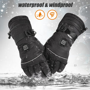 Winter ski Gloves Electric Heated Warm