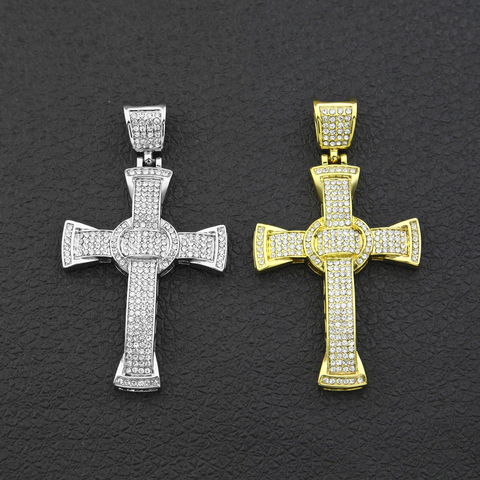 Image of Luxury Hip Hop Diamond Cross Jewelry Combo Set