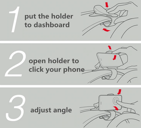 Image of Car Phone Clip Holder