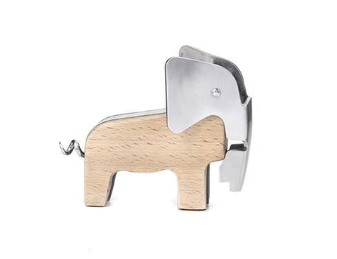 Image of Personalized Wooden Elephant Corkscrew