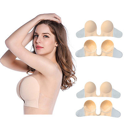 Image of Invisible Backless Adhesive Push Up Bra