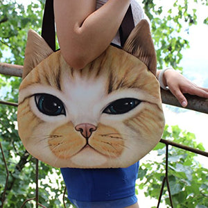 Cute Cat Face Tote Bag