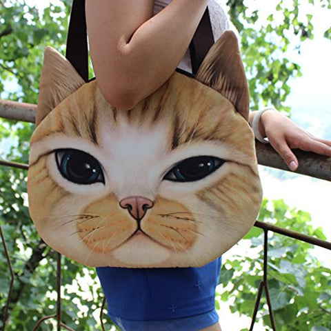 Image of Cute Cat Face Tote Bag