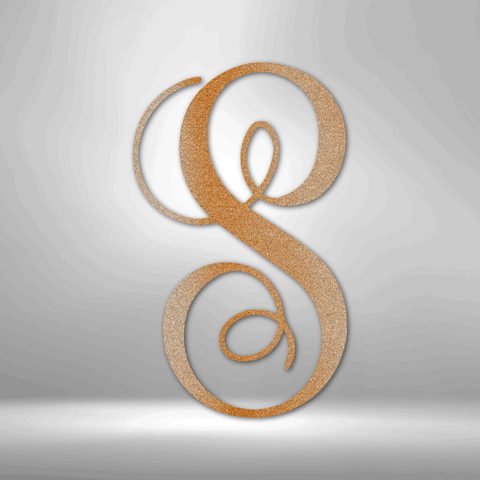 Fancy Initial Sign