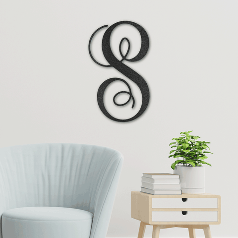 Fancy Initial Sign