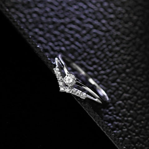 Image of Cubic Zircon Engagement Classic Ring