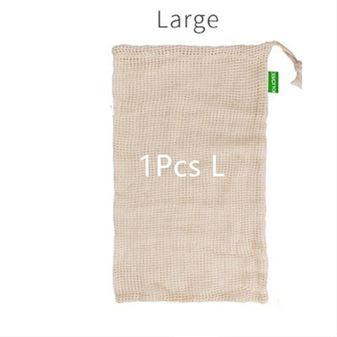 Image of Reusable Cotton Mesh Bag for Vegetables