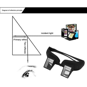 Amazing Lazy Creative Periscope Horizontal Reading TV Sit View Glasses