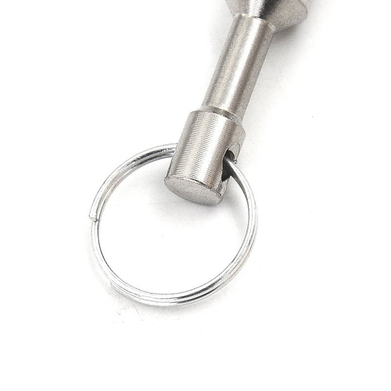 Magnet keychain with split ring pocket