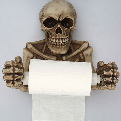 Image of Skull Toilet Paper Holder