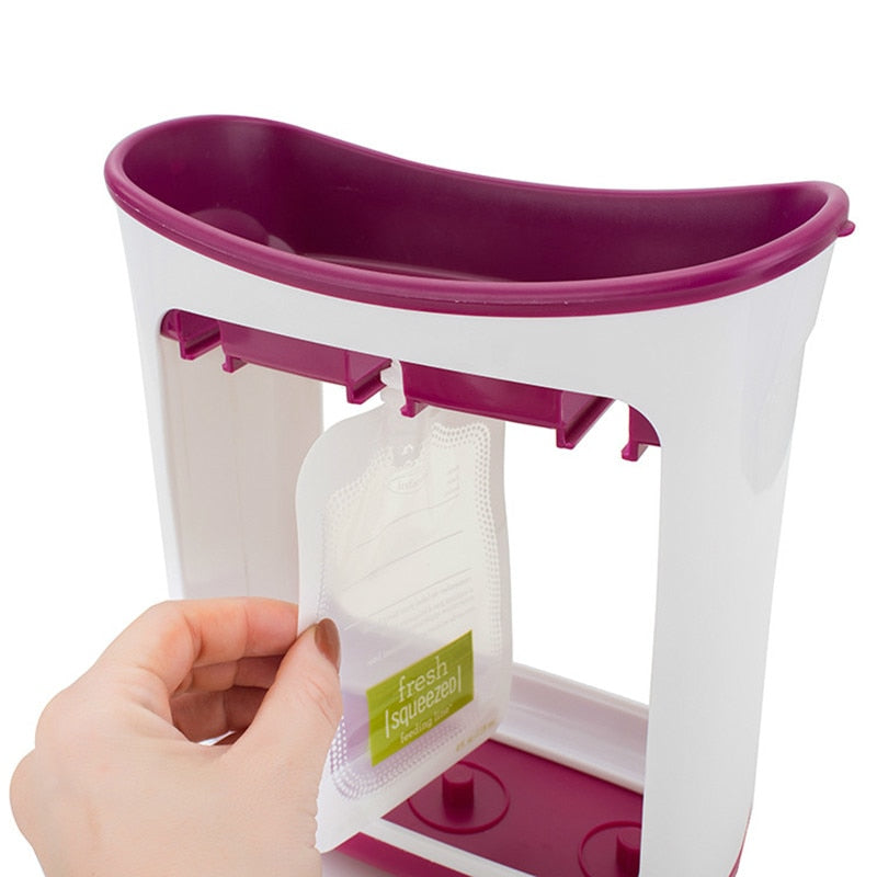 DIY Baby Food Squeeze Station