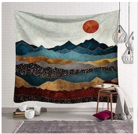 Image of Nature Landscape Inspired Indoor Wall Art Tapestry