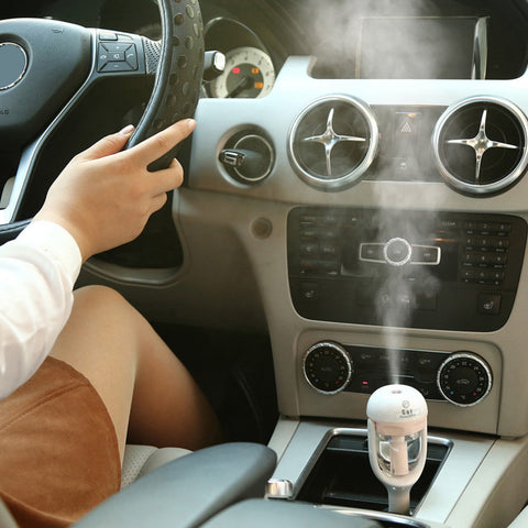 Image of Car Humidifier, Air Purifier, Essential Oil Diffuser and Portable Auto Mist Maker