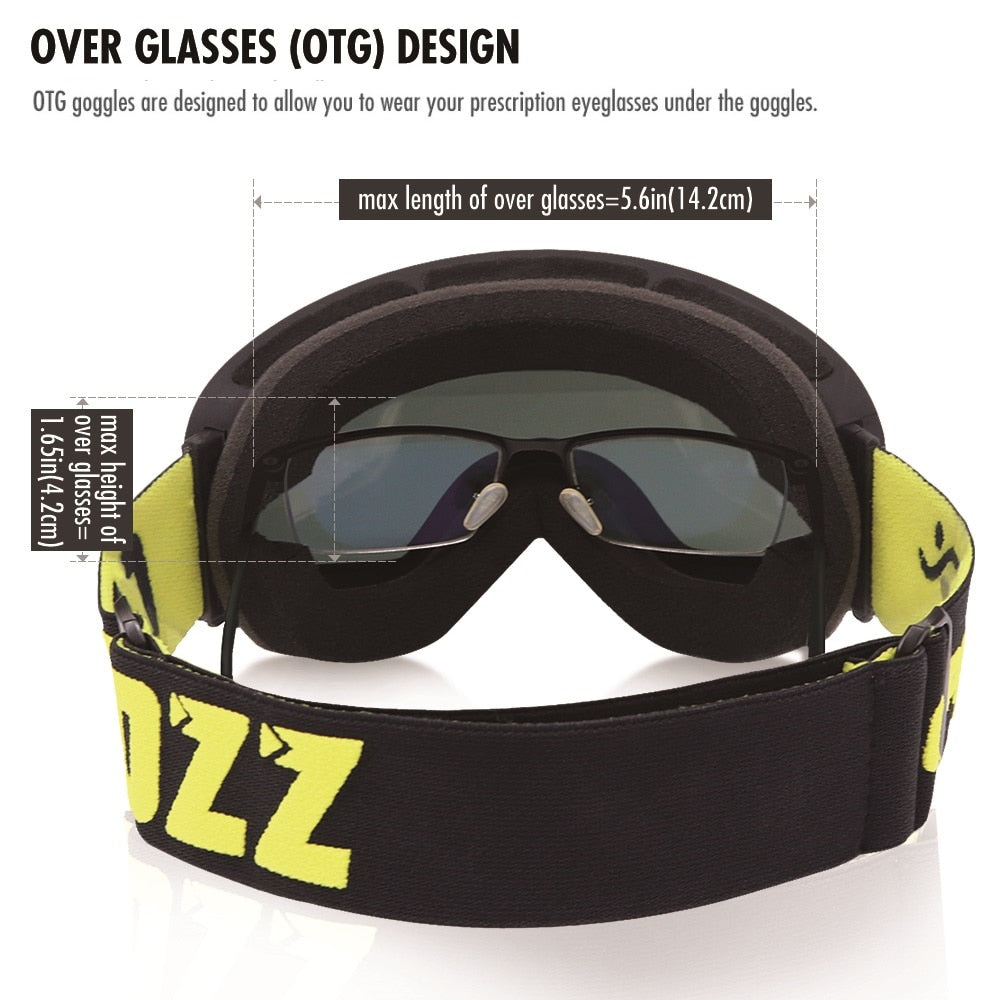 Anti-Fog Ski Goggles