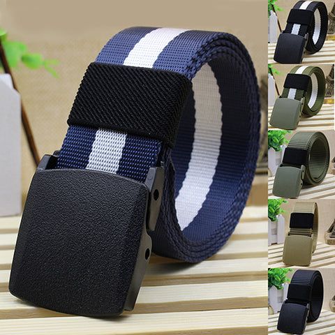 Image of Casual Military Grade Polymer Buckle Nylon Belt