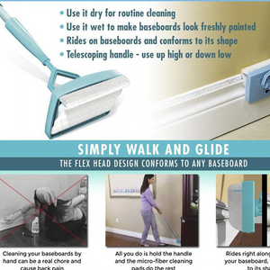 Adjustable Conforming Baseboard Cleaner