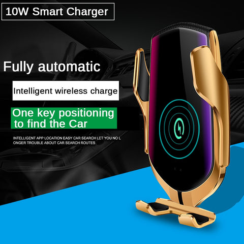 Image of 360 Rotation QI Silicone Pad Wireless Fast Car Charger Wireless Car Phone Holder