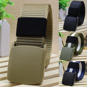 Casual Military Grade Polymer Buckle Nylon Belt