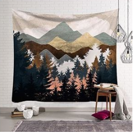 Image of Nature Landscape Inspired Indoor Wall Art Tapestry