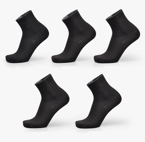 Image of Men Bamboo Fiber Socks Brand New Casual Business Anti-Bacterial Deodorant Breatheable Man Long Sock 5pairs / lot