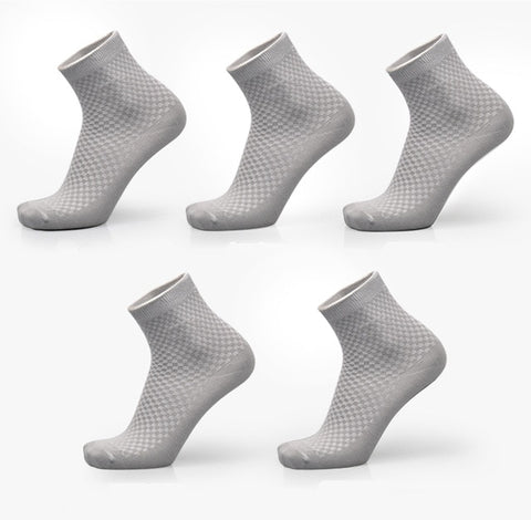 Image of Men Bamboo Fiber Socks Brand New Casual Business Anti-Bacterial Deodorant Breatheable Man Long Sock 5pairs / lot