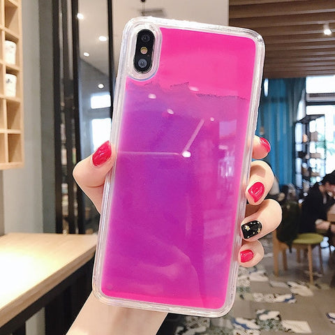 Dynamic Noctilucent Quicksand iPhone Case