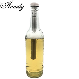 Aomily Durable Stainless Steel Beer Red Wine Cooling Stick Beverage Stick Chiller Cooler Useful Barware Home Convinient