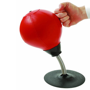 Desktop suction cup punching bag