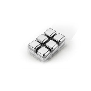 4 PCS Stainless Steel Cocktail Cubes