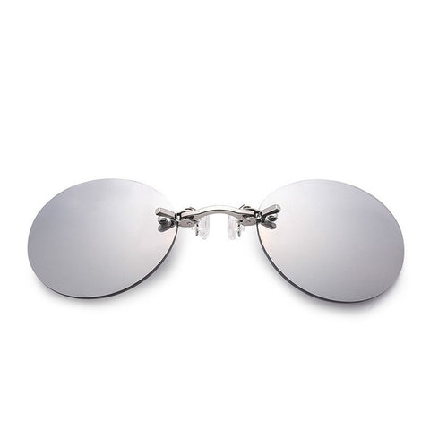 Image of Men's Rimless Clamp Glasses