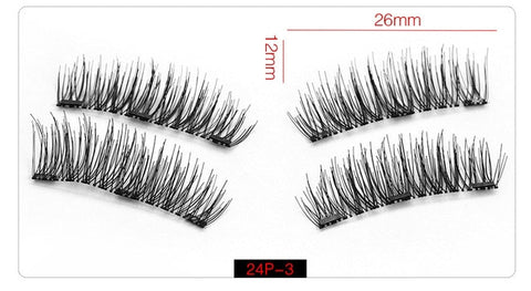 Image of Natural Magnetic False Eyelashes w/ Gift Box