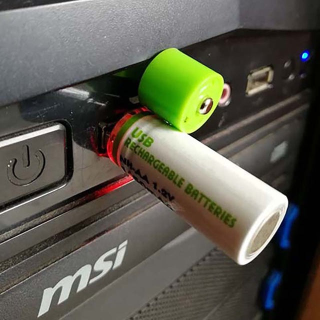 USB Rechargeable AA Batteries (2Pcs)