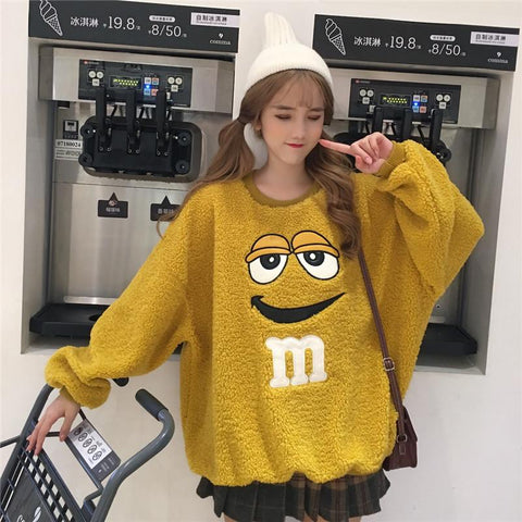Image of Fuzzy M&M Sweater